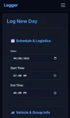 Logbook screenshot