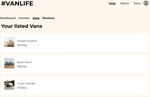 VanLife screenshot