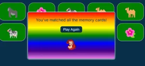 Memory Matching Game screenshot